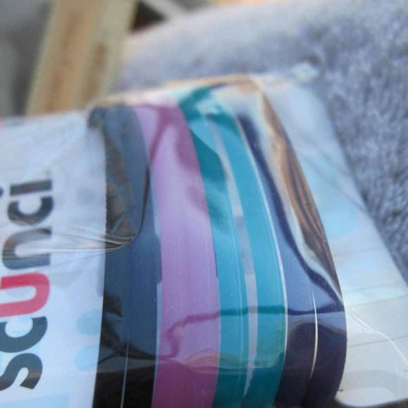 8 Scunci No Slip Grip Slide Proof Super Hold Stay Elastics Ponytailer Hair Bands - Picture 5 of 8